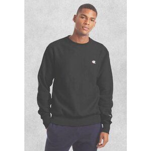 CHAMPION Retro Crewneck Sweatshirt in Black - Unisex XXL (Fits Smaller)